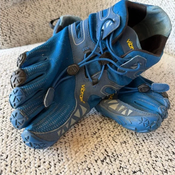Vibram Men Blue FiveFingers Shoes - Picture 2 of 10
